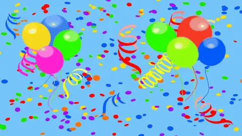 Happy Birthday GIF Confetti Template 4753066 editable GIF template preview