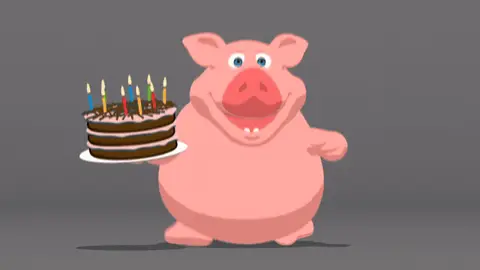 Happy Birthday GIF Cake Template 24405 editable GIF template preview