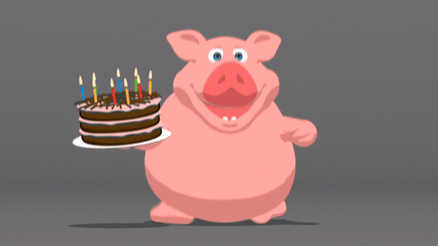 Happy Birthday GIF Cake Template 24405 editable GIF template preview