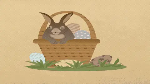 Funny Easter Reaction GIF Template editable preview